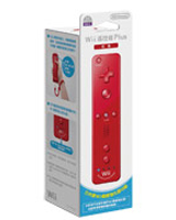 Wii 紅色搖控器 - 亞洲版 (Motion Plus) 