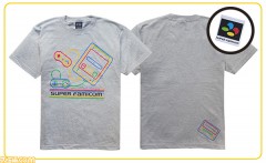 超級任天堂 / SF-BOX設計T-Shirt (灰色) (EDITMODE) - 日