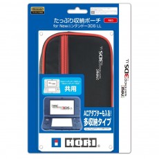 3DSLL New Nintendo 3DSLL 保護袋 (紅X黑) (HORI) 日版