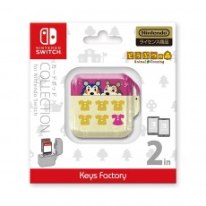 NS / 3DS 遊戲卡收納盒 Type-C (2枚) [動物之森] (CCP-002-3) (Keys Factory) - 日