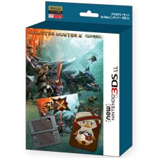 New 3DSLL 魔物獵人 X 配件包 - 日版