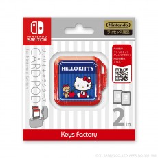 NS / 3DS 遊戲卡收納盒 (2枚) [Hello Kitty] (CCP-004-1) (Keys Factory) - 日