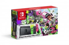 Nintendo Switch 主機 [電光粉/電光綠] (漆彈大作戰2 限定版) (Nintendo) - 日