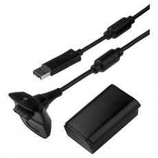 XBox360 黑色同步充電套件