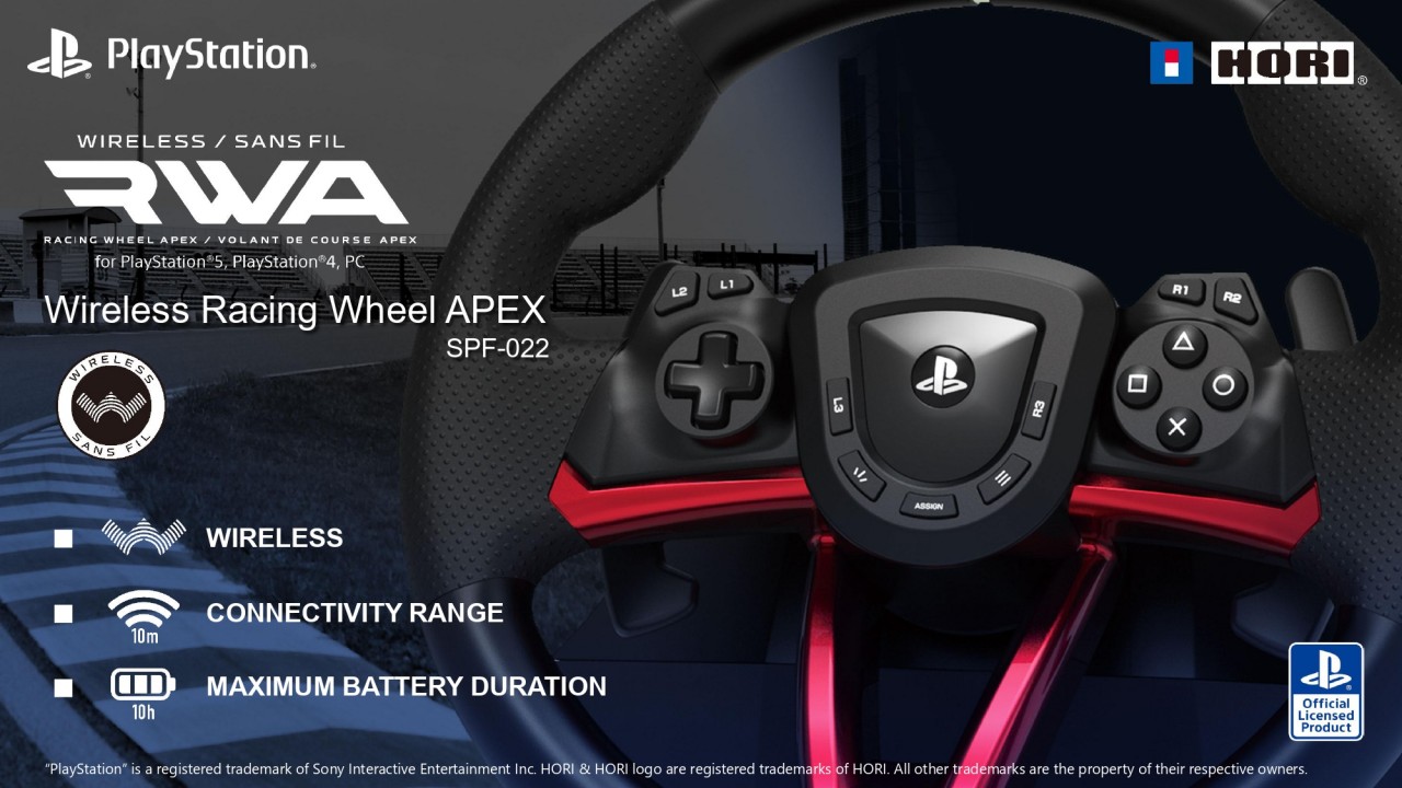 PS5 / PS4 / PC Wireless Racing Wheel APEX (SPF-022) (Hori) - JPN - GSE -  Game Source Entertainment 電玩遊戲產品發行商/ 代理商/ 經銷商/ 批發商