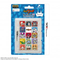 3DS 妖怪手錶 遊戲卡收納盒 12枚裝 (白色) - 日