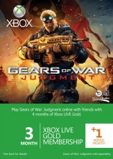 XBoxLive 戰爭機器: 審判 限量版3+1 個月Xbox LIVE 訂閱咭